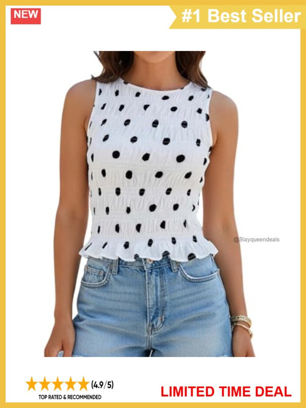 Smocked Ruffle Peplum Tank Top Sleeveless Shirred Crop Top Y2K Summer